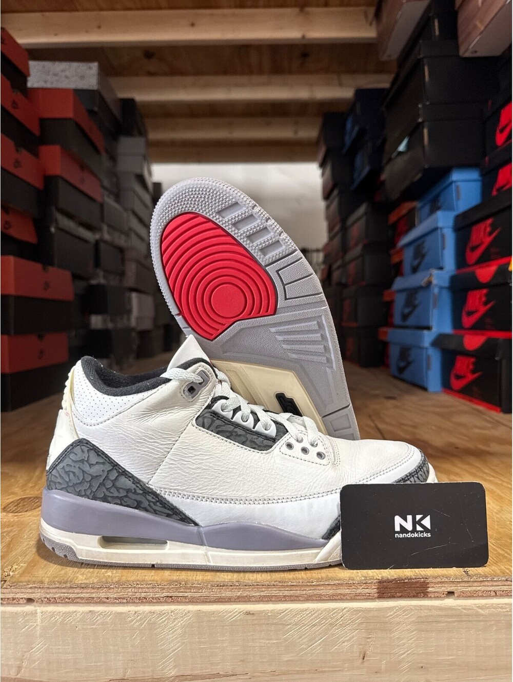 Air Jordan 3 Retro 'Cement Grey' CT8532-106 *USED W/ NO BOX* MENS SZ 7.5